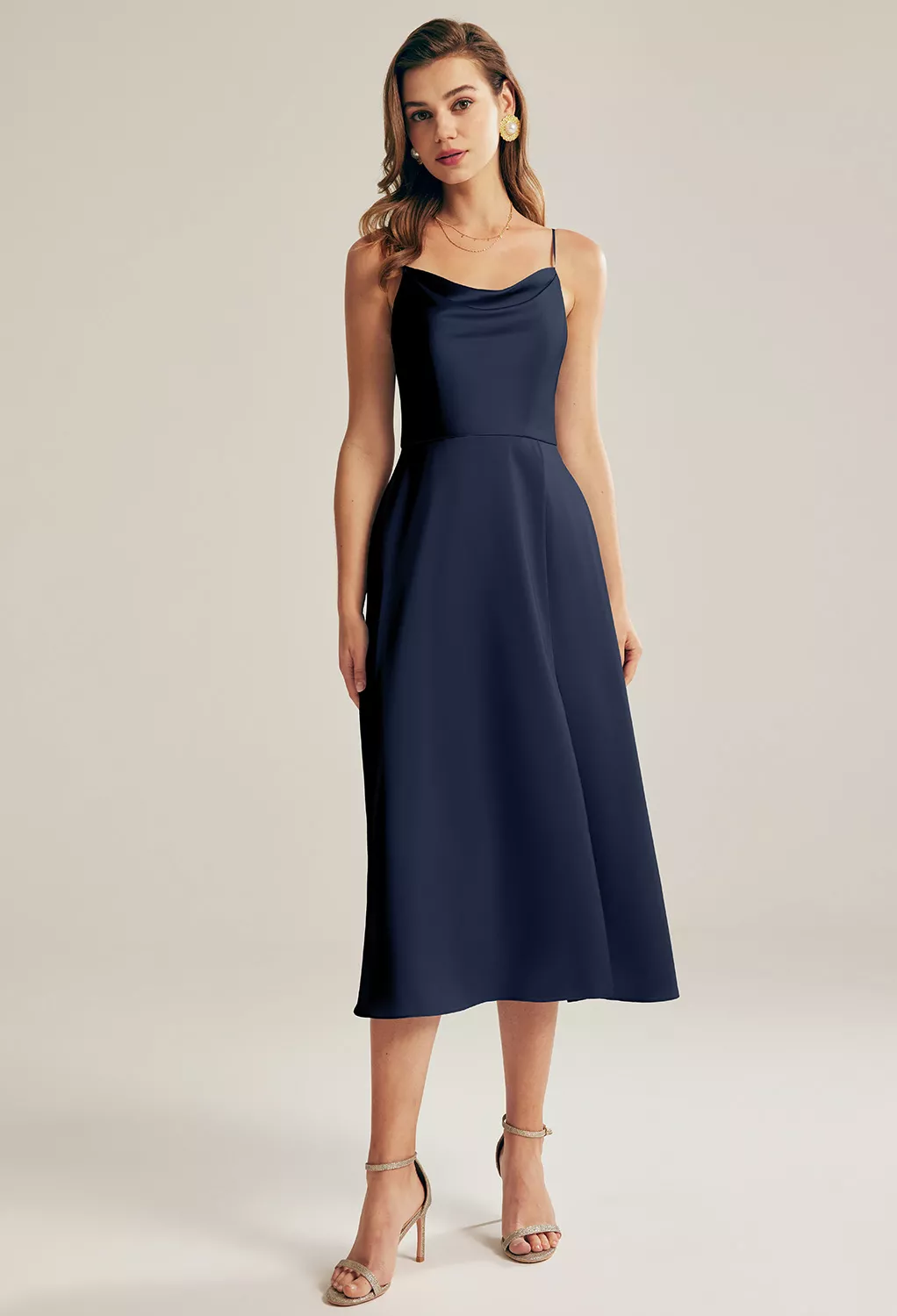 AW Renee Dark Navy  Spring Wedding Guest Dresses